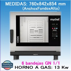 HORNO MYCHEF COOK MASTER 6 GN 1/1